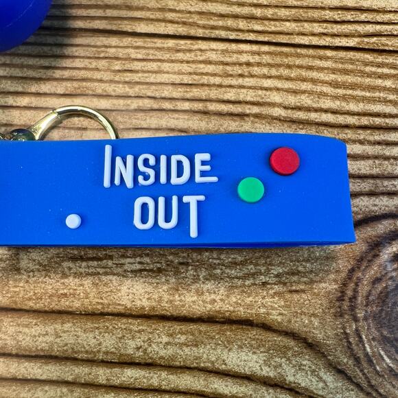 Assorted Silicone Inside out Keychain Joy Accessory Wrist Strap - Picture 3 of 6